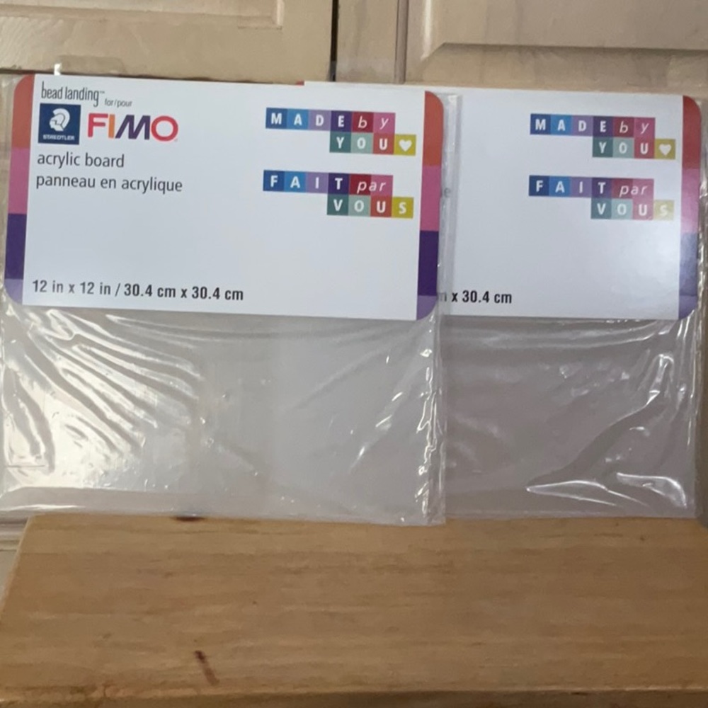 FIMO Acrylic Board 12 x12 in.Staedtler Bead Landing Crafts scrapbooking lot of 2